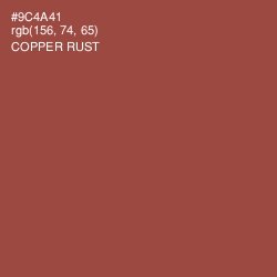 #9C4A41 - Copper Rust Color Image